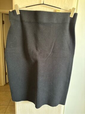 EUC Chaps Classic Black Pencil Skirt - Sleek Women's Work Skirt, Size MP